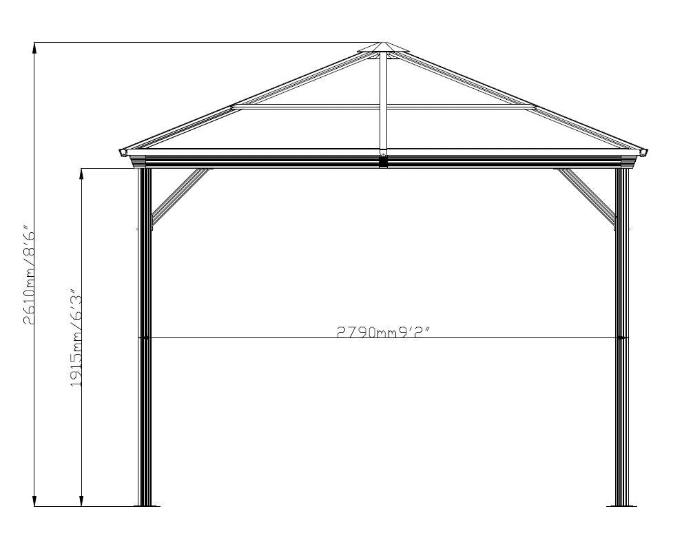 Verona Pergola 9 kvm