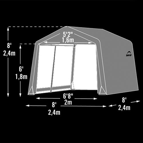 Original Förvaringstält Grå 5,8 kvm