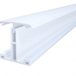 Profilunderdel Mitt Plasttak 50 mm Vit