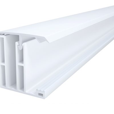 Profilunderdel Kant Plasttak 50 mm Vit