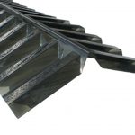 Suntuf Taknock Korrugerad Plast 76/18 Rök L: 1270 mm