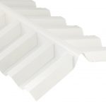 Esslon Taknock Korrugerad Plast 75/20 Opalvit L: 1135 mm