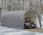 Roundtop garagetält grå 23 KVM - Bild 2