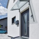 Entrétak Libra Glas Alu Antracit 140
