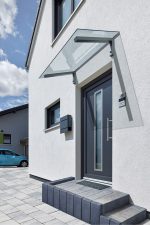 Entrétak Libra Glas Alu Antracit 140