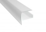 Framkantsprofil Plasttak 10 mm Vit