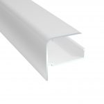 Framkantsprofil Plasttak 10 mm Vit