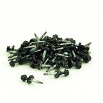 Skruv med Vinge Svart Matt Korrugerad Plast 5,5x35 mm 50 st