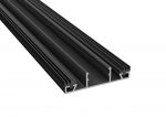 Profilunderdel Mitt Plasttak 10/16 mm Svart Alu