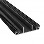 Profilunderdel Mitt Plasttak 10/16 mm Svart Alu