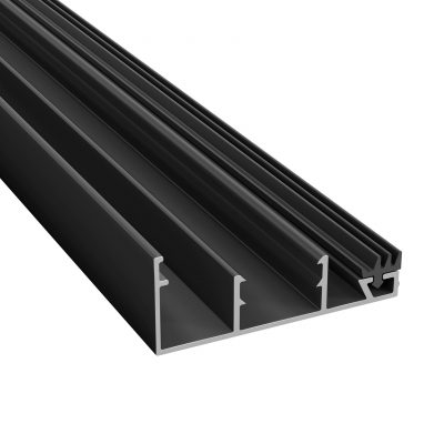 Profilunderdel Kant Plasttak 10 mm Svart Alu