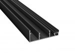 Profilunderdel Kant Plasttak 16 mm Svart Alu