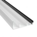 Profilunderdel Kant Plasttak 10 mm Vit Alu