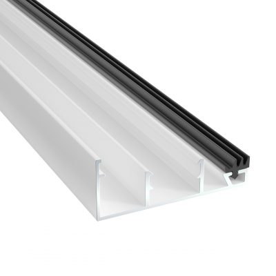 Profilunderdel Kant Plasttak 16 mm Vit Alu
