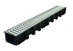 A-15 Markränna 1000x136x98 mm med galvaniserat stålgaller