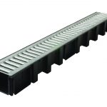 A-15 Markränna 1000x136x98 mm med galvaniserat stålgaller