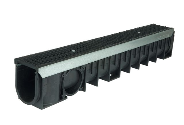 1084 C-250 Markränna 1000x136x170 mm med gjutjärnsgaller - Bild 1
