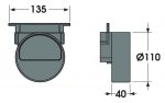 Horisontellt Utlopp/Ändstycke för Markränna A15 & B125 - Bild 2