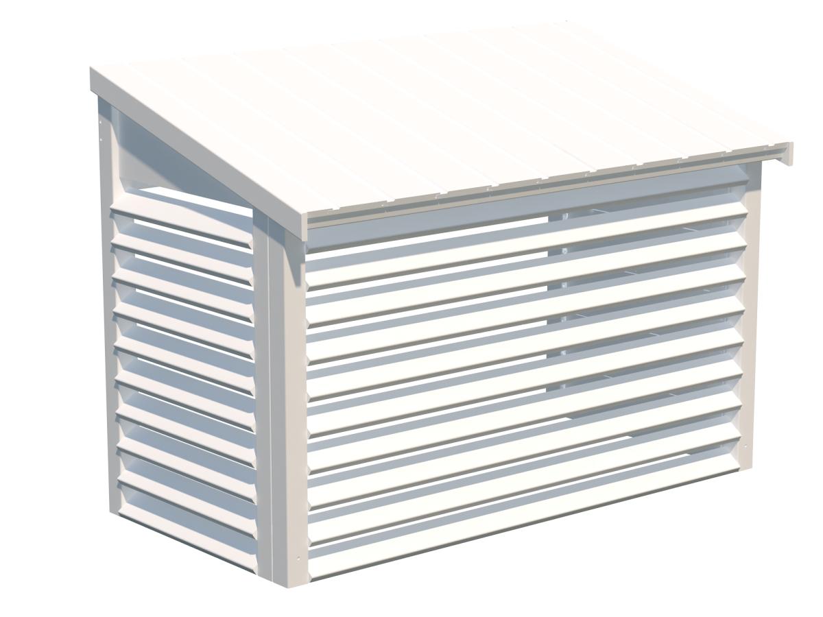 181_Palmako_Deco_Edwin_heat_pump_cover_WTPNT1+2 Edwin värmepumpsskydd 119 x 63cm - Bild 1