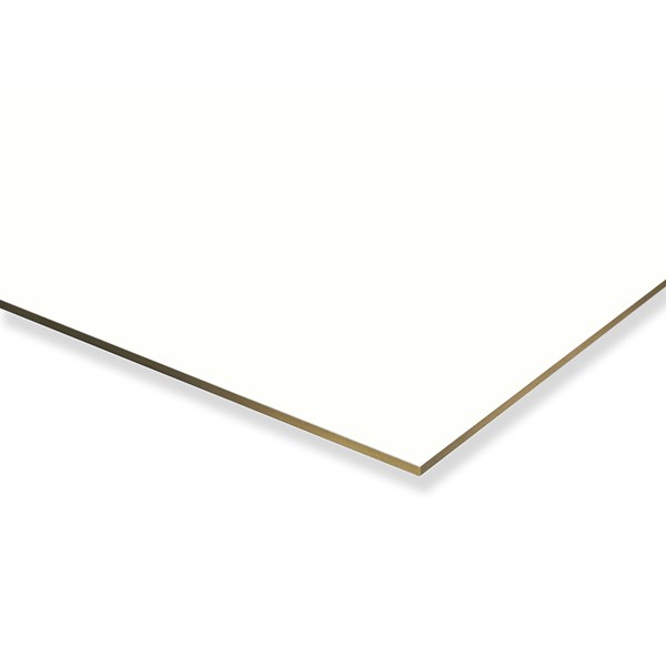 3127 Högtryckslaminat Fasadskiva Vit 0085 NT Fundermax 2800 x 1300 x 6mm - Bild 1
