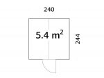 Växthus Palmako Emilia 5,8 m² - Bild 10