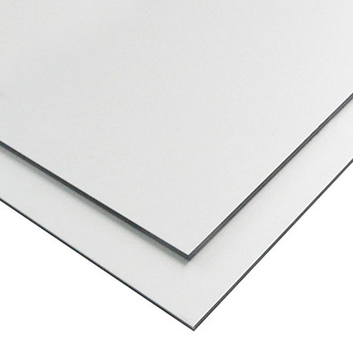 category-dilite Aluminiumkompositskiva 3 mm Vit (RAL 9016) – Matt/Matt - Bild 1