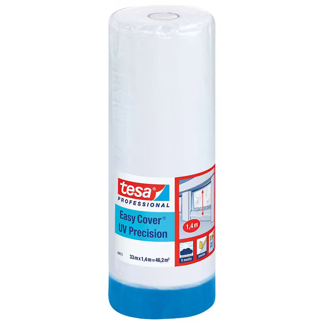 343169 TESA Maskeringsfolie Easy Cover Utomhus (1400 MM X 33 M) - Bild 1